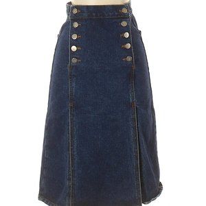 Denim Midi Skirt